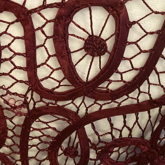 NWOT Worthington Woman Sz 2X Bing Cherry Chemise w/Long Sleeve Satin/Lace Cover - Picture 7 of 12